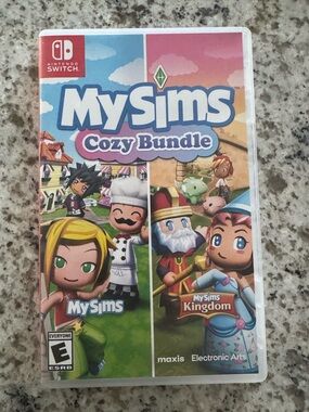 Nintendo MySims Cozy Bundle - Blue, Pink, Green, Yellow Artwork